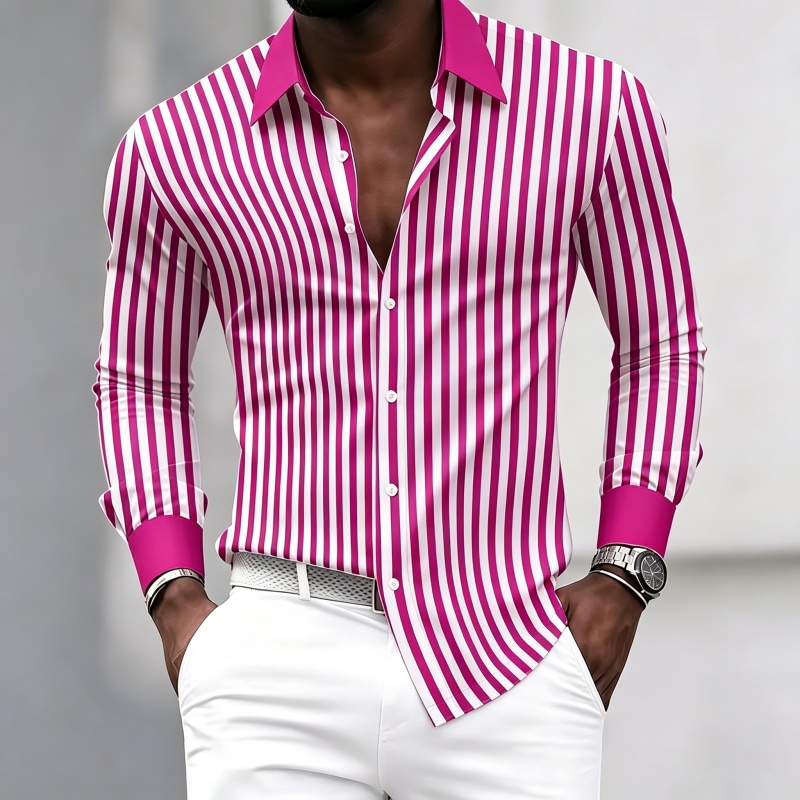 Camisa de manga larga para hom - Fashion Mens Shirt reseña y precio