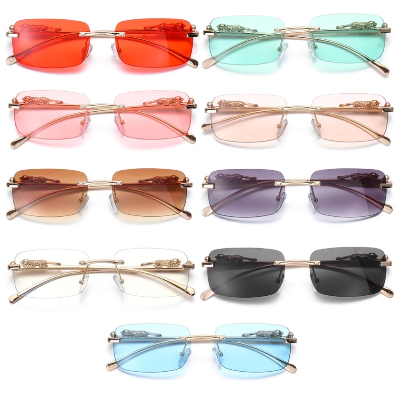 Gafas de Sol Cuadradas Sin Mon - Men'S Fashion Rimless Glasses reseña y precio