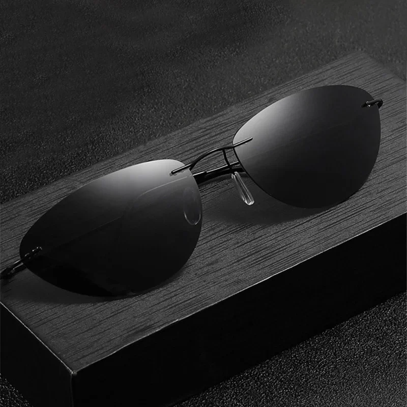 Gafas de Sol Polarizadas Ultra - Men'S Fashion Rimless Glasses reseña y precio