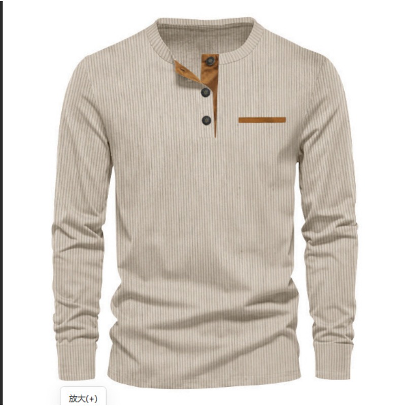 Camiseta de manga larga con cu - Men'S Fashion Essentials reseña y precio