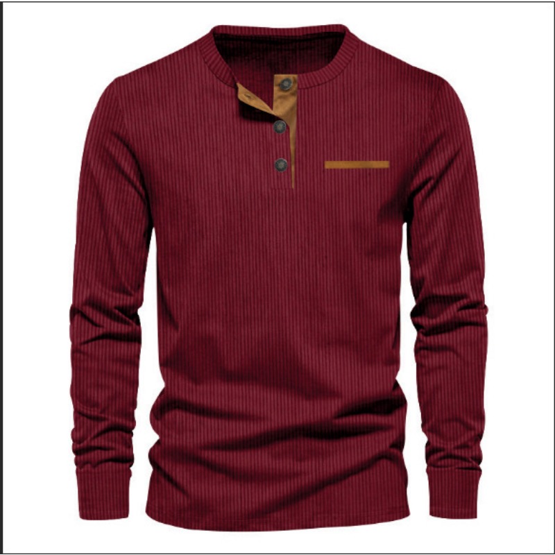 Camiseta de manga larga con cu - Men'S Fashion Essentials reseña y precio