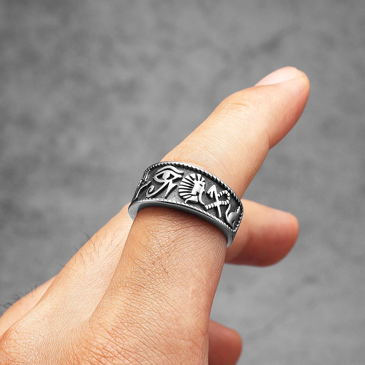 Anillos de tótem del ojo de Ho - Men Fashion Egypt reseña y precio