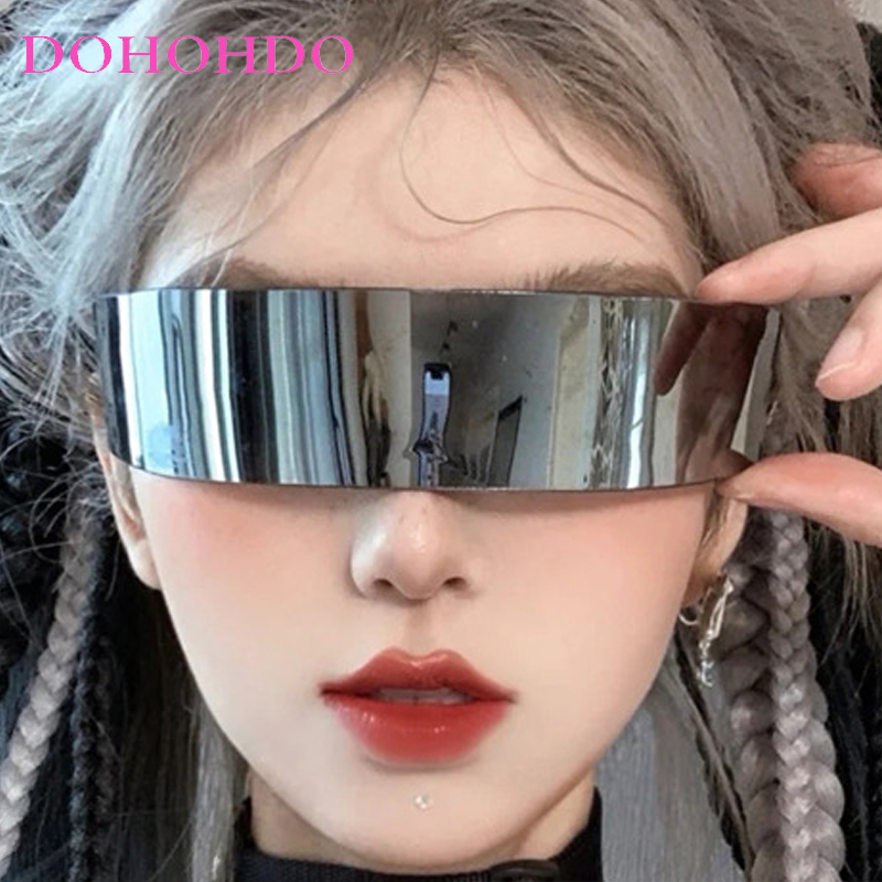 Gafas de Sol Y2K de una Pieza  - Men Fashion Photography reseña y precio